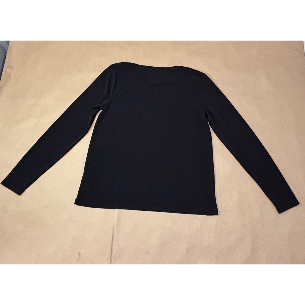 Michael Kors Black Long Sleeve Top Women Size M - Picture 5 of 6